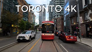 Driving Downtown - Little Jamaica to Lake Shore Boulevard - Toronto City Drive - Canada 4k