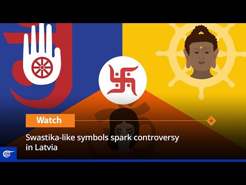 Swastika-like symbols spark controversy in Latvia