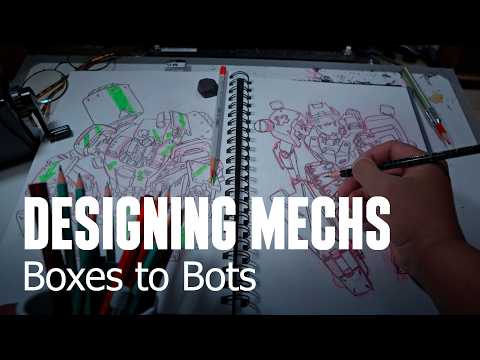 How I Learned to Draw Mechs and Robots Using Basic Shapes & Joints