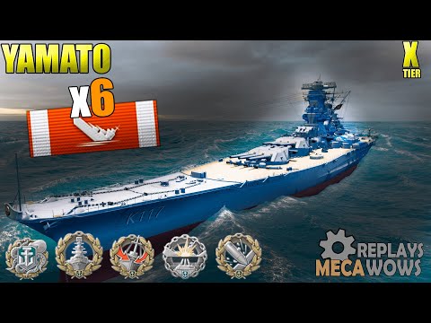Yamato 6 Kills & 230k Damage | World of Warships Gameplay 4k