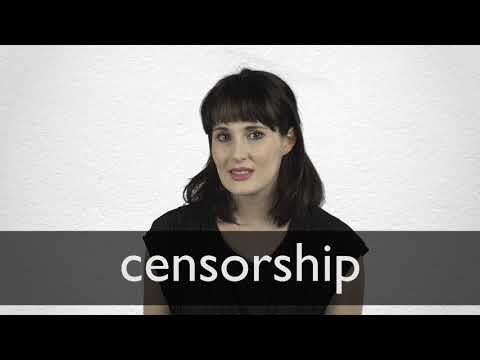 Censorship Definition And Meaning Collins English Dictionary