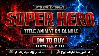 EPIC Superhero Title Animation Bundle | Cinematic After Effects Templates | GlowLightPixel #template