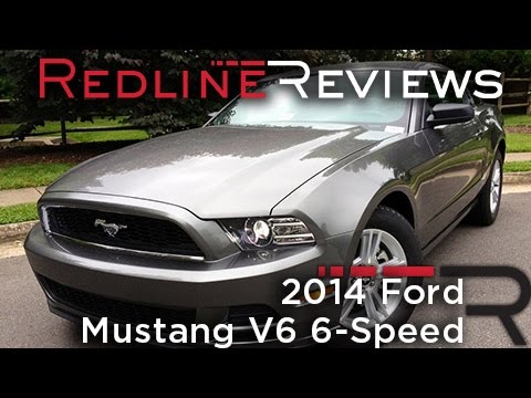 2014 Ford Mustang V6 6-Speed Review, Walkaround, Exhaust & Test Drive
