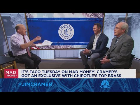 Chipotle Interim CEO Scott Boatwright and President Jack Hartung sit down with Jim Cramer thumbnail