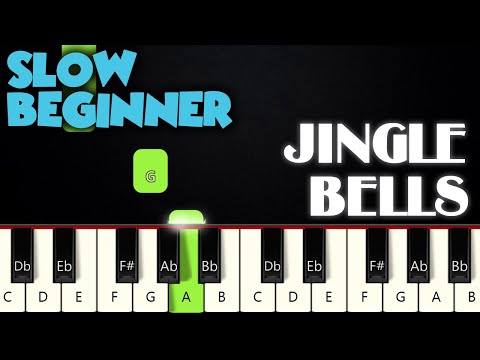 Jingle Bells | SLOW BEGINNER PIANO TUTORIAL + SHEET MUSIC by Betacustic