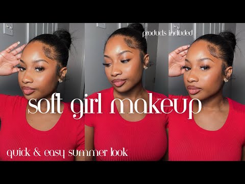 CLEAN / SOFT GIRL MAKEUP TUTORIAL😍| NO FOUNDATION PERFECT FOR SUMMER | *PRODUCTS LISTED*
