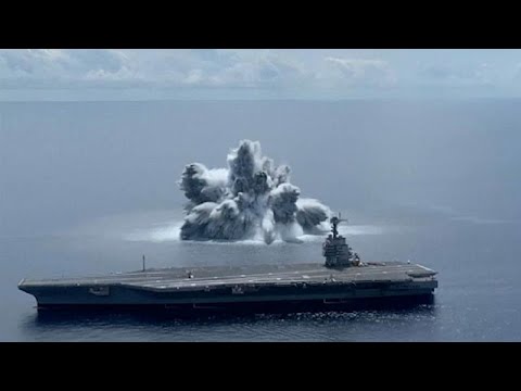 فيديو تدريبات بالذخيرة الحية والمتفجرات لإحدى أكبر حاملات الطائرات الأميركية …