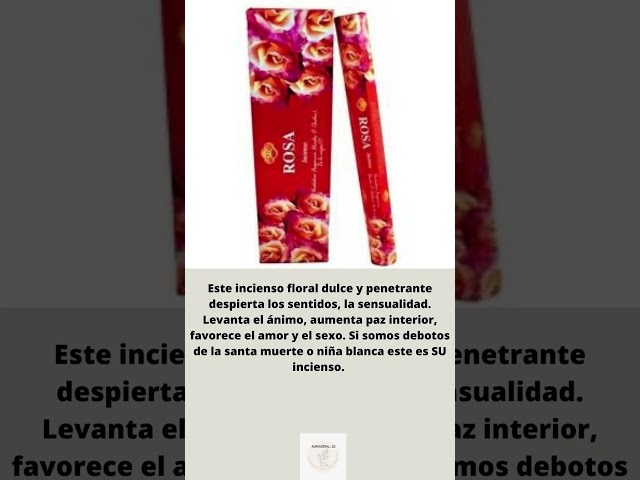 Vídeo relacionado con DRW Incienso Varilla Aroma Rosa Blanca Varilla 25 cm White Rose (120 Unidades) + estampita San Pancracio
