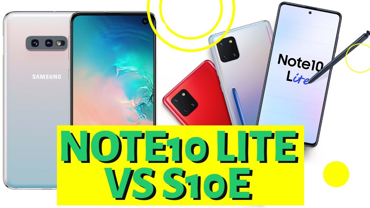 Samsung Galaxy Note10 Lite Unboxing and comparison vs S10e