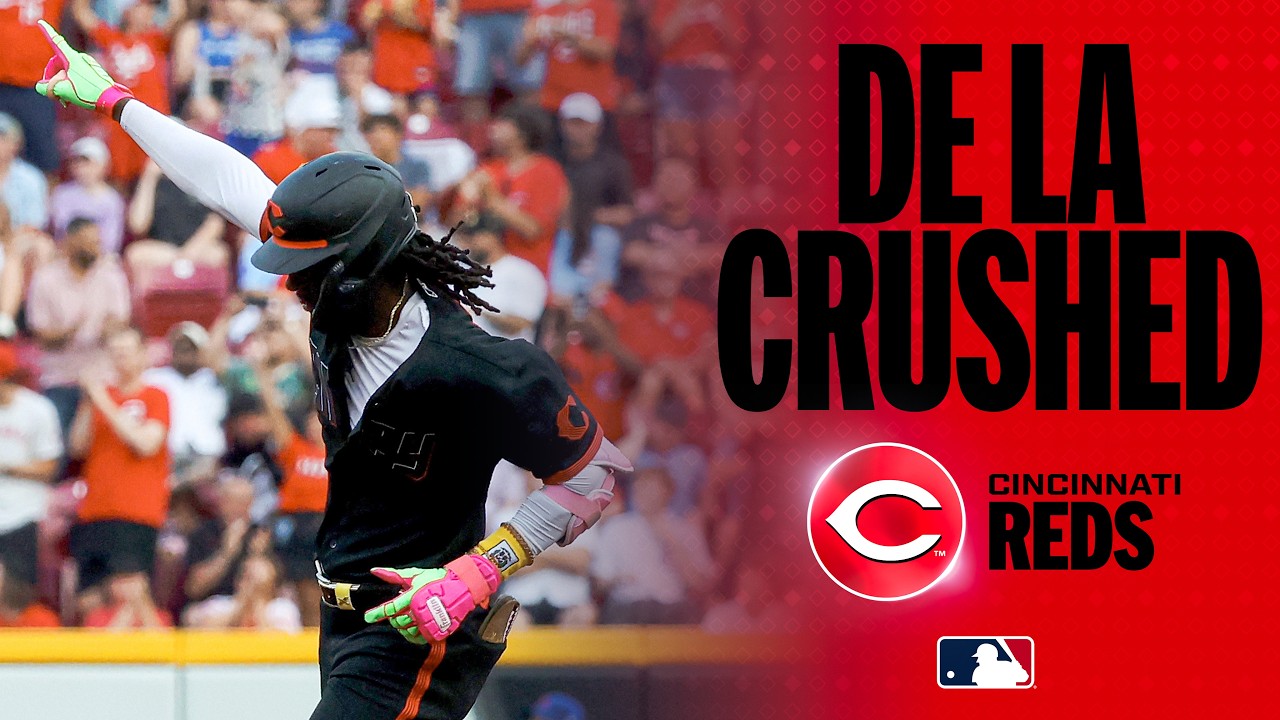 Elly De La Cruz hits a LASER of a home run for the Cincinnati Reds! ⚡️ (108.5 mph off the bat! 💪)