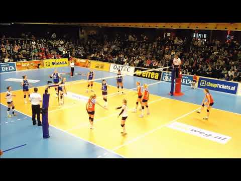 Bekerfinale volleybal dames Sliedrecht Sport - VC Sneek