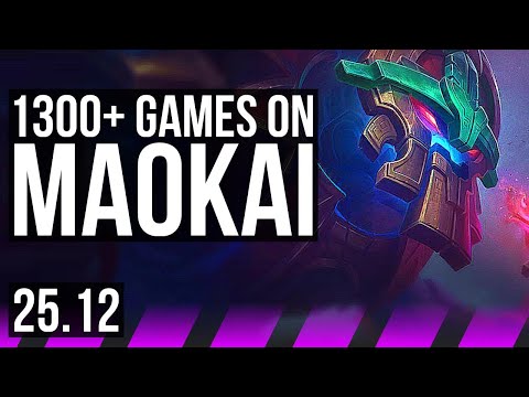 MAOKAI & Ezreal vs ALISTAR & Smolder (SUP) | 1300+ games | KR Master | 25.12