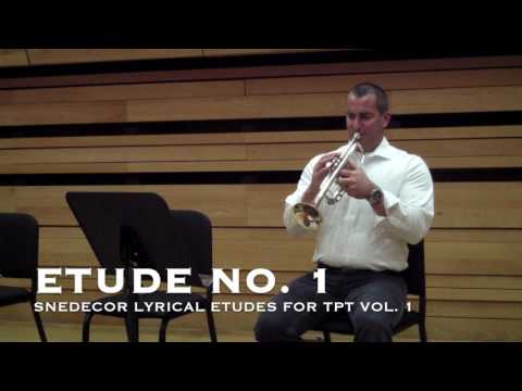 Snedecor Lyrical Etudes for Tpt Vol  1 Etude No. 1