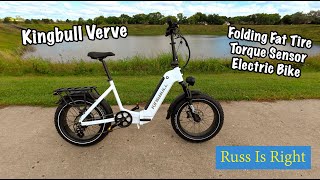Kingbull Verve - Fat Tire Folding Electric Bike With Torque Sensor Power
