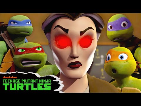 The Ninja Turtles Fight An EVIL TEACHER 🍎 | Full Scene | Teenage Mutant Ninja Turtles
