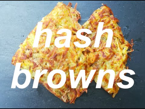 How to make Hash Browns for a Full English Breakfast