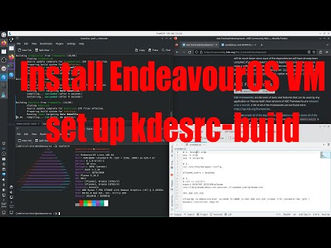 Install EndeavourOS and KDE in QEMU set up kdesrc-build - January 2023 - d1691528