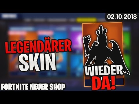 FORTNITE SHOP vom 2.10 - 😱 LEGENDÄRER SKIN! 🛒 Fortnite Daily Item Shop Heute 02 Oktober 2018 | Detu Video