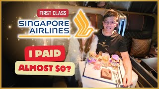 How much I paid for Singapore Airlines First Class Flight