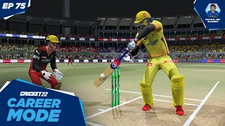 RCB vs CSK & CPL Selection! - Cricket 22 My Career Mode #75