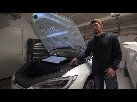 Tesla Model S "Official HEPA filter" installation | with AQI Results