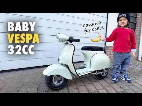 Mini Vespa - the baby scooter is Finished.