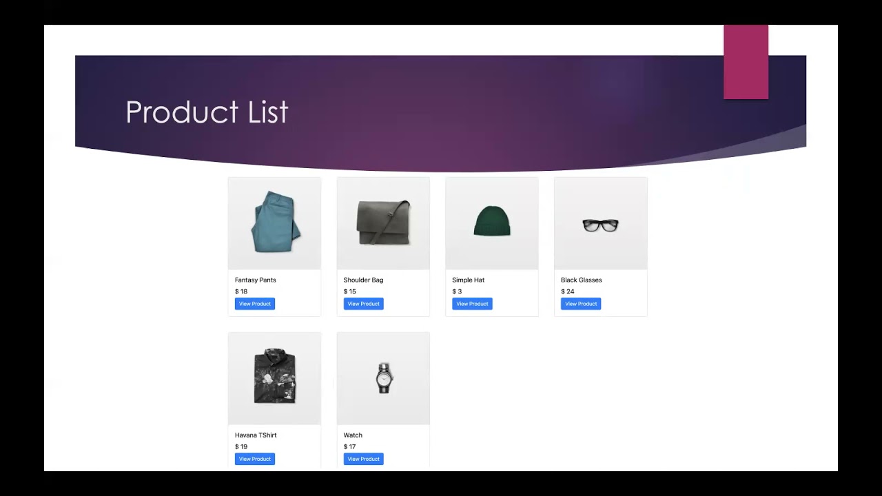Ecommerce Application Project Presentation