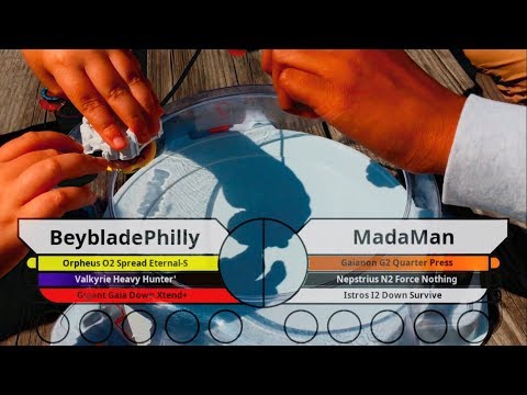 WBO Beyblade Tournament Battle: BeybladePhilly vs MadaMan - The 100 Yard-S 3RD PLACE #BeybladeBurst