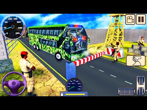 Army Bus Hill Driver Simulator 2020 - Offroad Bus US Soldier Transport Duty - Android GamePlay