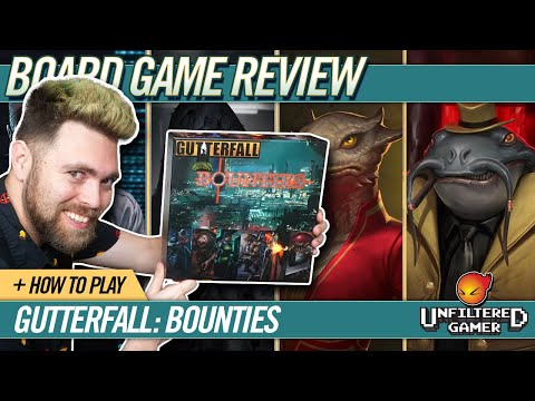 Unfiltered Gamer: Gutterfall Bounties Board Game Review and How to Play
