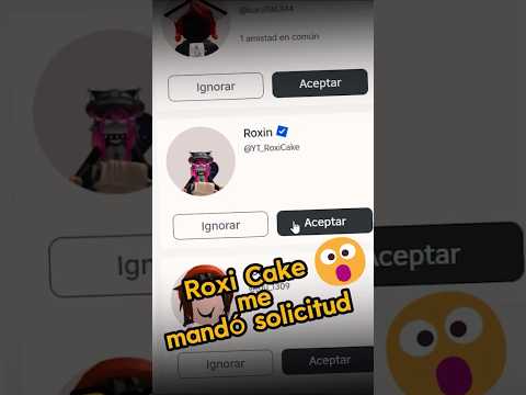 ROXI ME ENVIÓ SOLICITUD !!😮😮 #roblox #shorts
