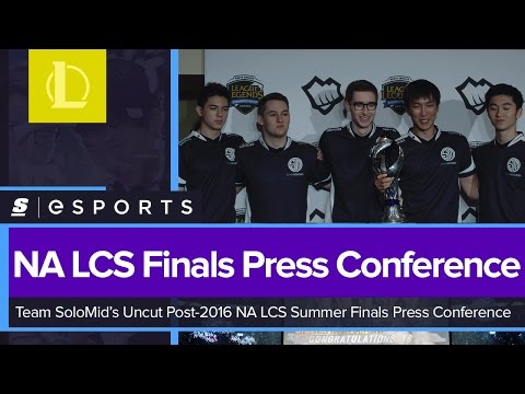 Team SoloMid's Post-2016 NA LCS Summer Finals Press Conference in Toronto