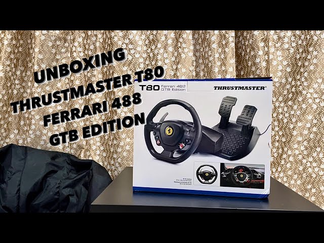 Vídeo relacionado con Thrustmaster T80 Ferrari 488 GTB Edition - Volante para PS5, PS4 y PC (Licencia Oficial Ferrari, Sistema Bungee Cord, 11 Botones, Incluye Pedales Ajustables) Negro