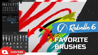 Rebelle 6 New Features: Favorite Brushes