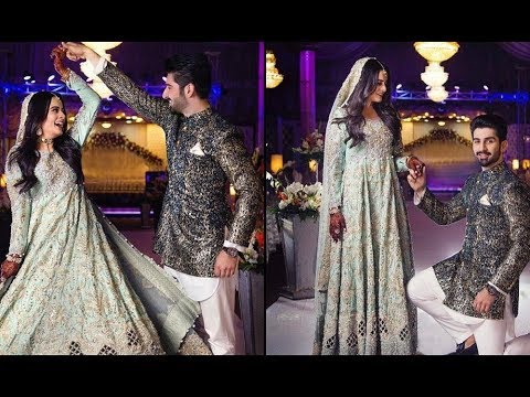Chocolate Couple Aiman Khan and Muneeb Butt Engagement Celebration-Adeez TV HD-