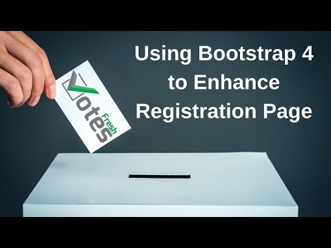 FreshVotes 24 - Bootstrapping Registration Page