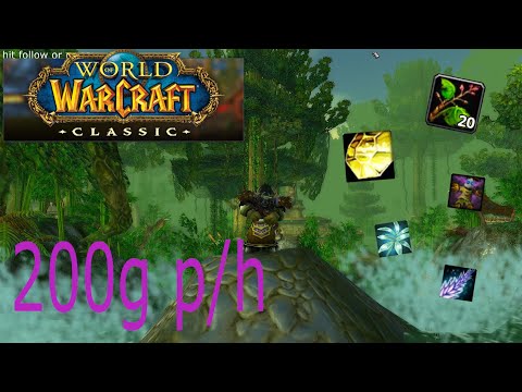 HOW TO GET RICH ON A DRUID! (Classic WOW) ZG solo GOLD farm 200g p/h