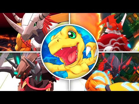 Agumon & Digivolutions – Unique Skills Showcase  | Digimon Story Time Stranger