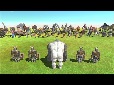 OLD GORO WITH 4 GHOR HAMMER VS FACTION - Animal Revolt Battle Simulator