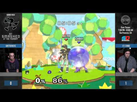 Get Smashed at the Foundry #80 - Winner Ro32: GhettoTastic (Marth) vs CT | Chibo (Samus)