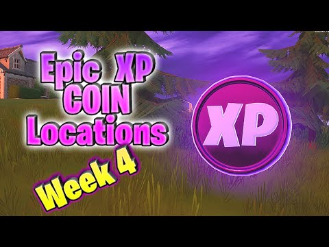 All XP Coins Epic/Purple All Locations Week 4 - Chapter 2 Season 3