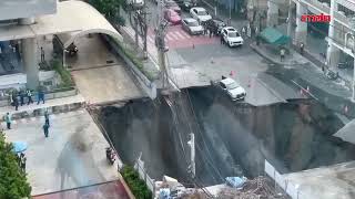 [爆卦] 泰國曼谷塌陷出一個巨坑