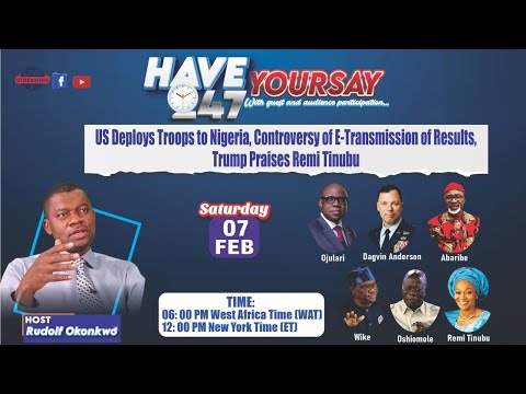 US Deploys Troops to Nigeria, Senate Drops E-transmission of Results, Trump Praises Remi Tinubu