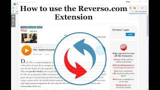 Using the Reverso Context browser extension