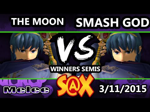 S@X - CTRL | The Moon (Marth) Vs. VGz | Smash God (Green) SSBM Winners Semis - Smash Bros. Melee