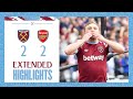 Extended Highlights | Thrilling Comeback Claims Crucial Draw | West Ham 2-2 Arsenal | Premier League