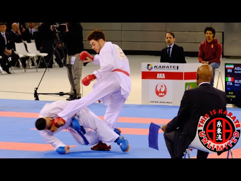 4K. BUSA (ITA) vs ASIABARI (IRI) Karate 1 Premier League WKF MADRID 2019