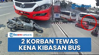 Bus Rem Mendadak di Depan SPBU Tulungagung: Tabrak Pemotor dan Rumah hingga Ringsek, 2 Tewas