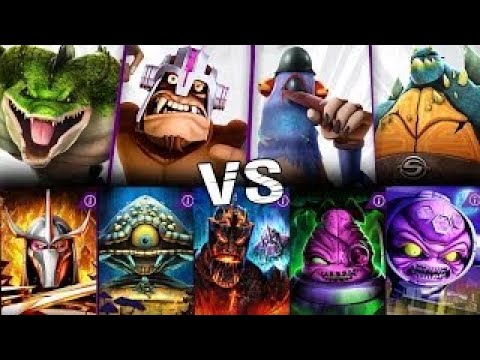 Mighty Mutanimals vs ALL BOSSES of Story mode in Teenage Mutant Ninja Turtles Legends game
