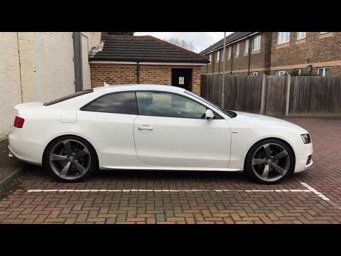 Audi A5 2.0TFSI Quattro Black Edition S-Line (2012) on Eibach Pro-Kit lowering springs